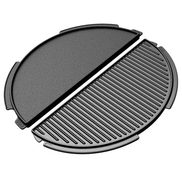 Big Green EGG 16 inch Half Moon Cast Iron Plancha for 2XL, XL and L